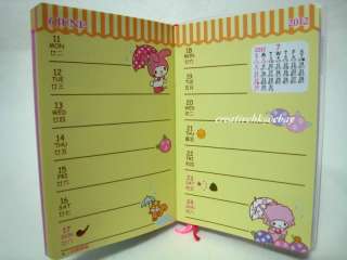 Sanrio My Melody 2012 Diary Weekly Schedule Planner Book NEW  