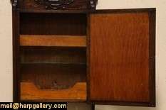 Barber Shop or Antique Oak Medicine Cabinet  