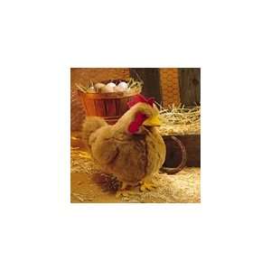   Plush Red Hen Full Body Puppet By Folkmanis Puppets
