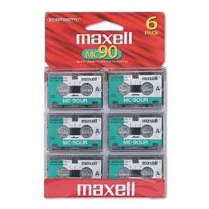   Maxell MC90 Dictation and Audio Cassette 90 Minute 6 Pack Electronics