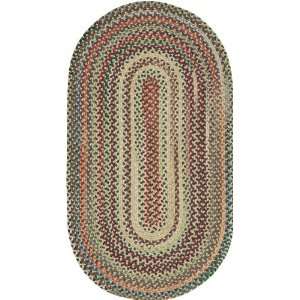   Forest Wheat Braided Wool Area Rug 3.00 x 5.00.