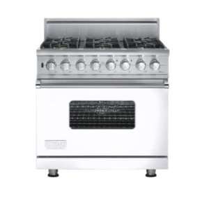    Viking VGSC5366BWH 36 Inch Freestanding Range