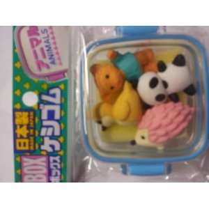  Iwako Japanese Erasers  Animals 4 Piece Box Set 