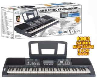 NEW Spectrum 61 Key USB Electric Keyboard Kit +BONUSES  