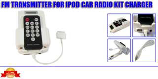   FM Transmitter Car Charger Kit For iPhone iPOD  CD Player + Remote