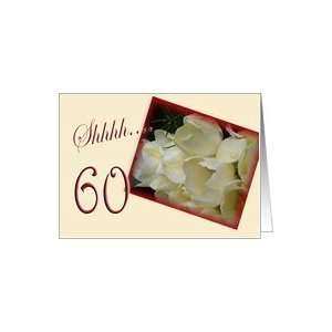  60th Surprise Birthday Party Invitation   white tulips 