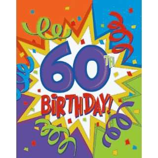  Birthday Blast 60th Birthday Invitations 8 per Pack