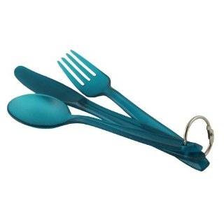 Lexan 3pcs Camping Utensil Set, knife, fork and spoon