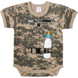 ACU Digital Army Soldier Uniform Baby Infant BodySuit Onsie  