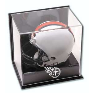   Cube Logo Display Case   Acrylic Full Size Football Helmet Display