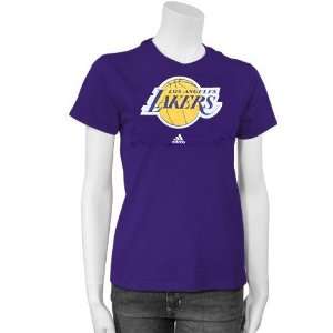  adidas Los Angeles Lakers Purple Ladies Sugar T shirt 