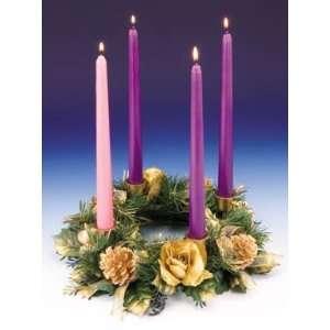  Traditional Gold Rose Advent Wreath