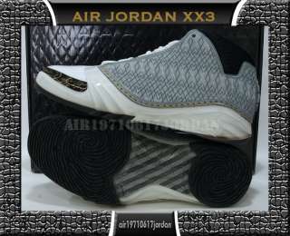 Nike Air Jordan XX3 White Stealth Black Metallic Gold US 11 rare 23 DS 