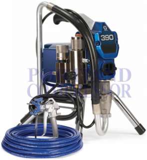 New 2007 Graco 390 airless paint sprayer with gun, tip and hose   FREE 