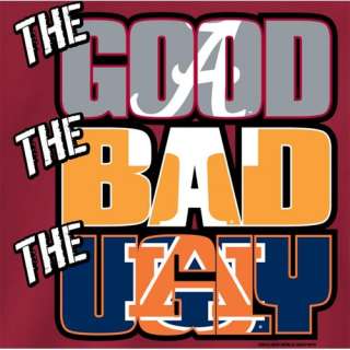 Alabama Crimson Tide Football T Shirts   The Good The Bad The Ugly 
