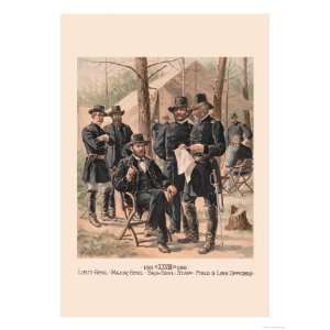   Staff, Field and Line Officers Giclee Poster Print by H.a. Ogden, 9x12