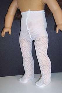 WHITE DIAMOND TIGHTS *** DOLL CLOTHES FITS AMERICAN GIRL  