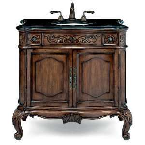   Provence Package 38 Hand Crafted Vanity Cabinet in Aged Chestnut with