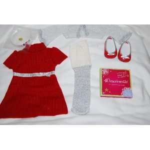  American Girl Ruby & Ribbon Dress for Dolls with Charm (doll 