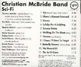 CHRISTIAN McBRIDE   Sci Fi   RARE 11 Track CD Advance 731454391528 