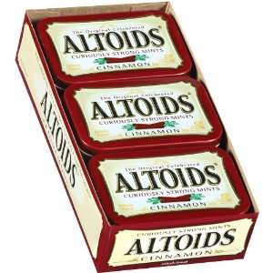 Altoids Curiously Strong Mints, Cinnamon, 1.76 Ounce Tins (Pack of 12)