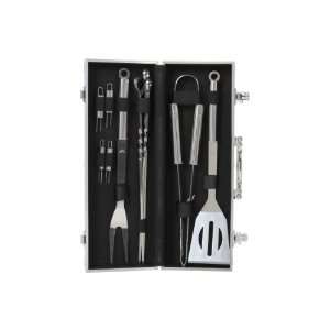    Steel BBQ Set with Aluminum Storage Case Patio, Lawn & Garden