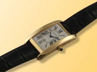 Cartier Tank Américaine (American) 18K Yellow Gold Watch  