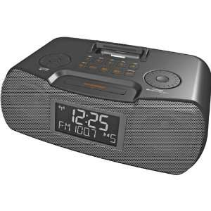   AM/FM RDS Atomic Clock Radio With iPod Dock (Personal & Portable