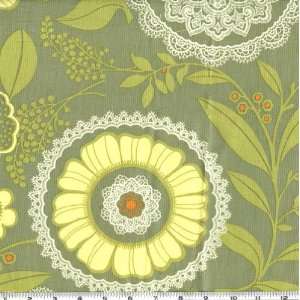  Wide Amy Butler Lotus Lacework Sage Fabric By The Yard amy_butler 