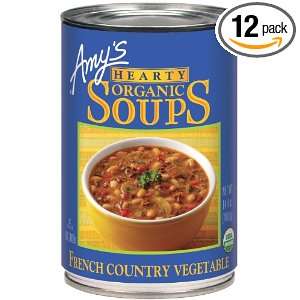 Amys Kitchen Hearty French Country Vegetable Soup, 14.4 Ounce Cans 