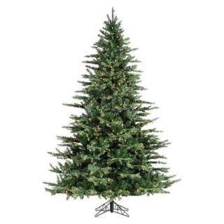 Pre Lit Layered Highlands Pine Tree Clear Lights   Green (7.5).Opens 