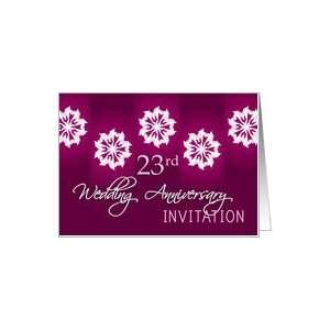  23rd wedding anniversary invitation Card Health 