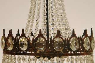 Crystal Vintage Chandelier Ceiling Lights Antique French Style Cast 
