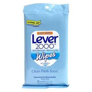  Lever 2000 Antibacterial Moisturizing Wipes, Travel Size 