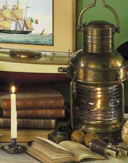 Nautical Bronze Anchor Light Lamp Antique Lantern
