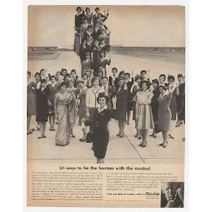   Airline Hostesses Bulova Watch Print Ad (19398)