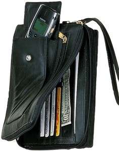 High End Leather Organizer Wallet & Cell Phone Case#102 803698928508 