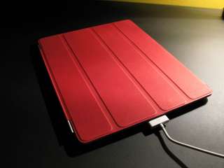 Apple Ipad 2 NEW RED LEATHER SMART COVER MC950ZM/A 885909463367  