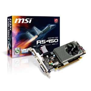  MSI Radeon HD 5450 1024 MB DDR3 PCI Express 2.0 Graphics 