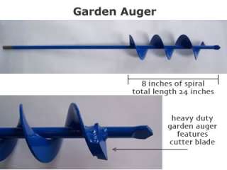 GARDEN EARTH SOIL AUGER TERMITE PLANTER TOOL HD 1.75  