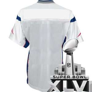  XLVI NFL Authentic Jerseys New England Patriots BLANK WHITE Jersey 