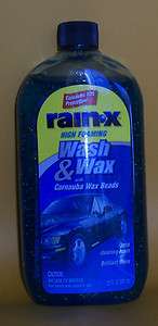 RAIN X Blue Coral 20 oz Car Wash & Wax Carnauba with Wax Beads 