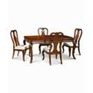   Dining Set Rectangular Dining Table, 4 Side Chairs and 2 Arm Chairs