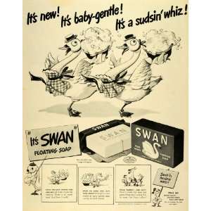 com 1942 Ad Swan Floating Soap Bar Lever Brothers Dish Detergent Baby 