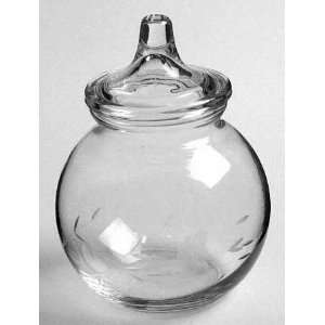   Heritage Cotton Ball Jar with Lid, Crystal Tableware