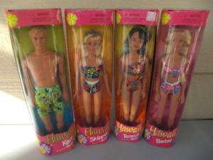 Hawaii Barbie, Ken, Teresa & Skipper ~ NIB  
