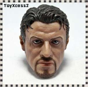Hot Toys Expendables Barney Ross Stallone HEAD NEW Free Fast 