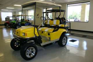 SEATER LIFTED ELECTRIC ST YELLOW CUSTOMIZED NEW BATTERIES GOLF CART 