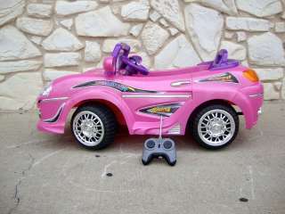 Pink girls kids battery powered ride on toy car gift present idea 