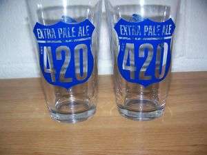 SWEETWATER 420 INTERSTATE PINT BEER GLASSES  